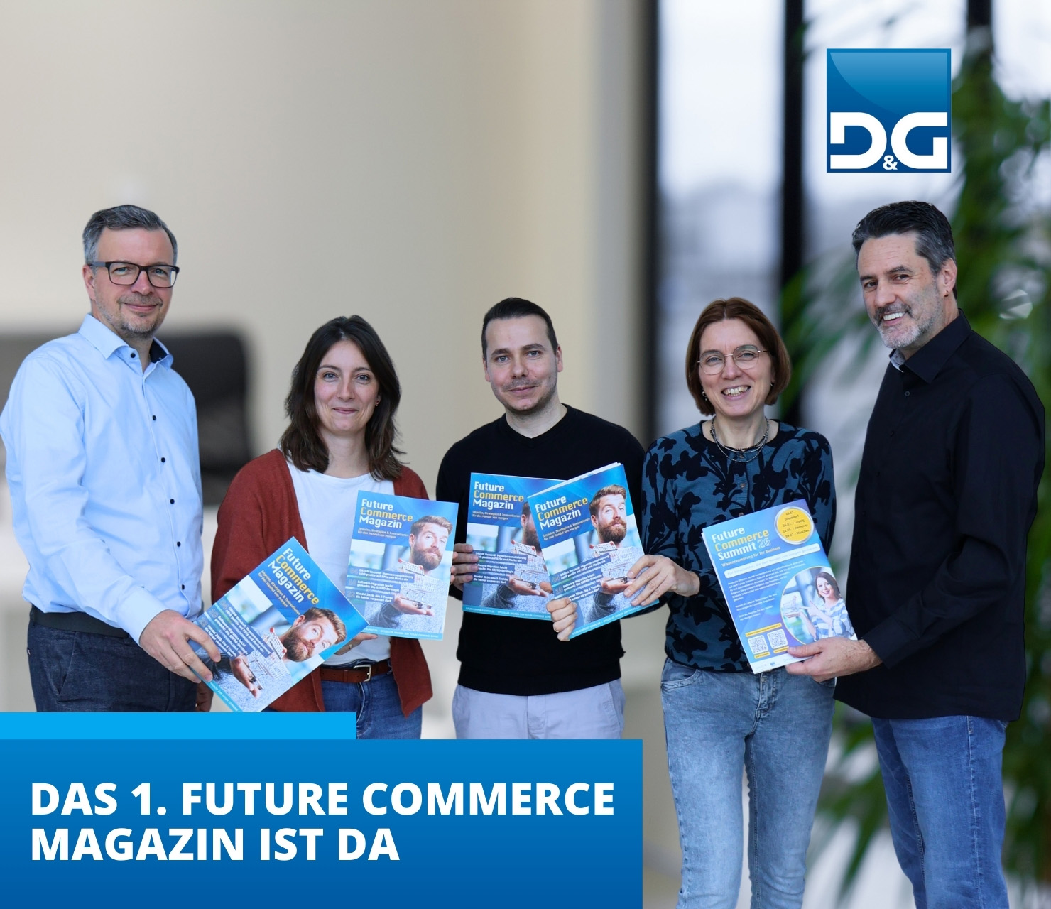 Mitarbeiter von D&G Software pr&auml;sentieren Future Commerce Magazin