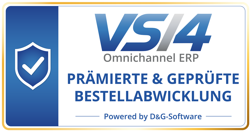 G&uuml;tesiegel VS/4 Pr&auml;mierte & Gepr&uuml;fte Bestellabwicklung